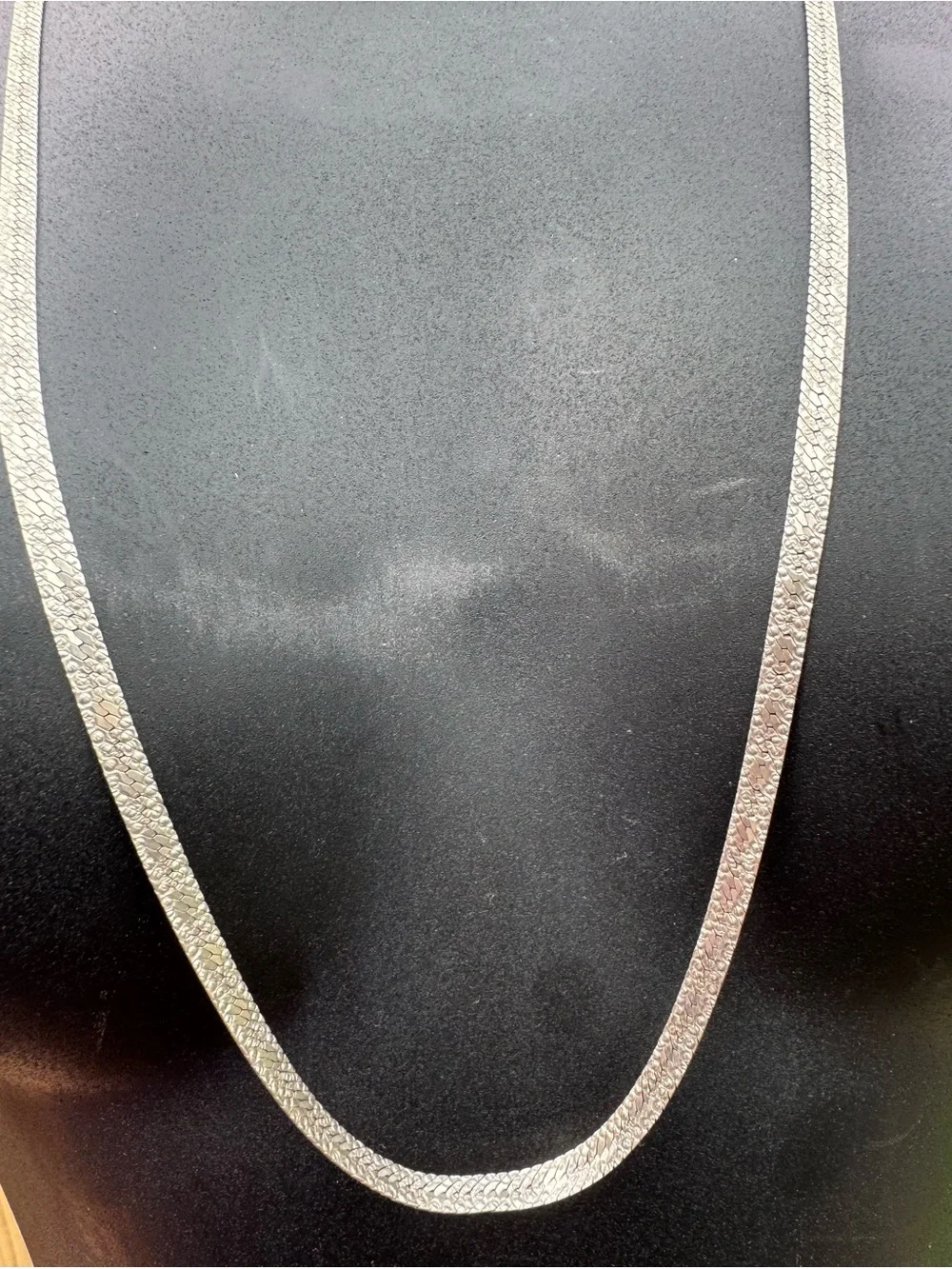 Sterling Silver 925 36” long - wide/thick chain necklace (unique design) Italy